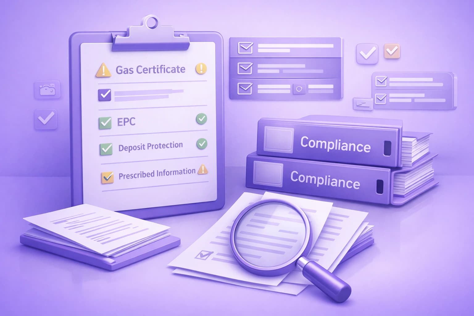 Landlord checking compliance questions before taking action