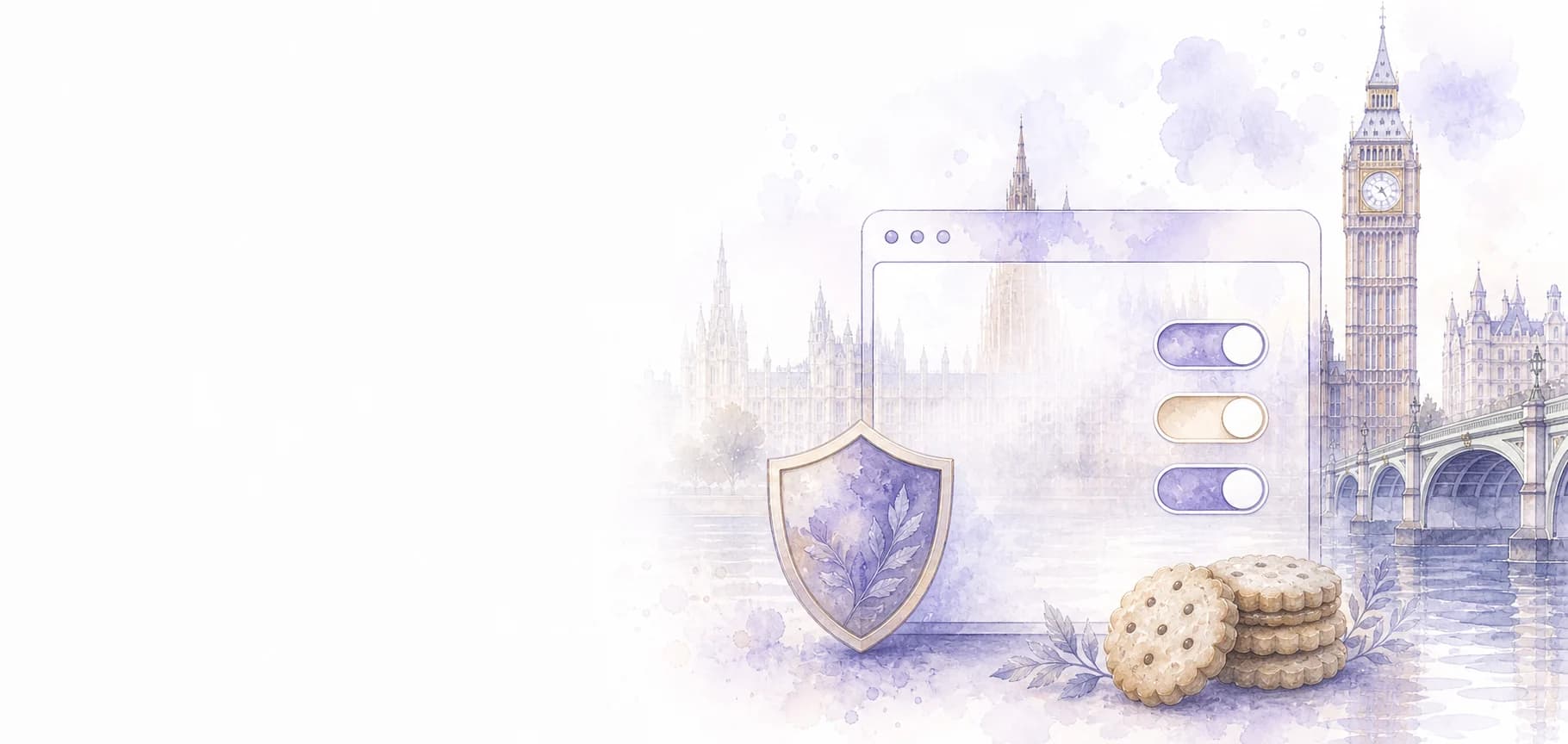 Cookie preferences and privacy protection without embedded interface text
