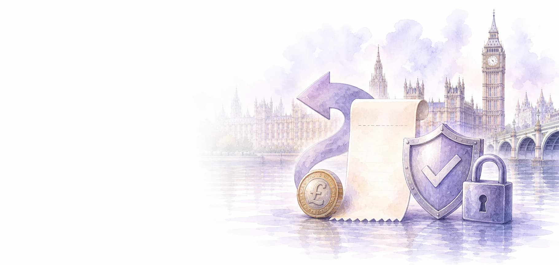Purchase receipt, return path and secure refund protection