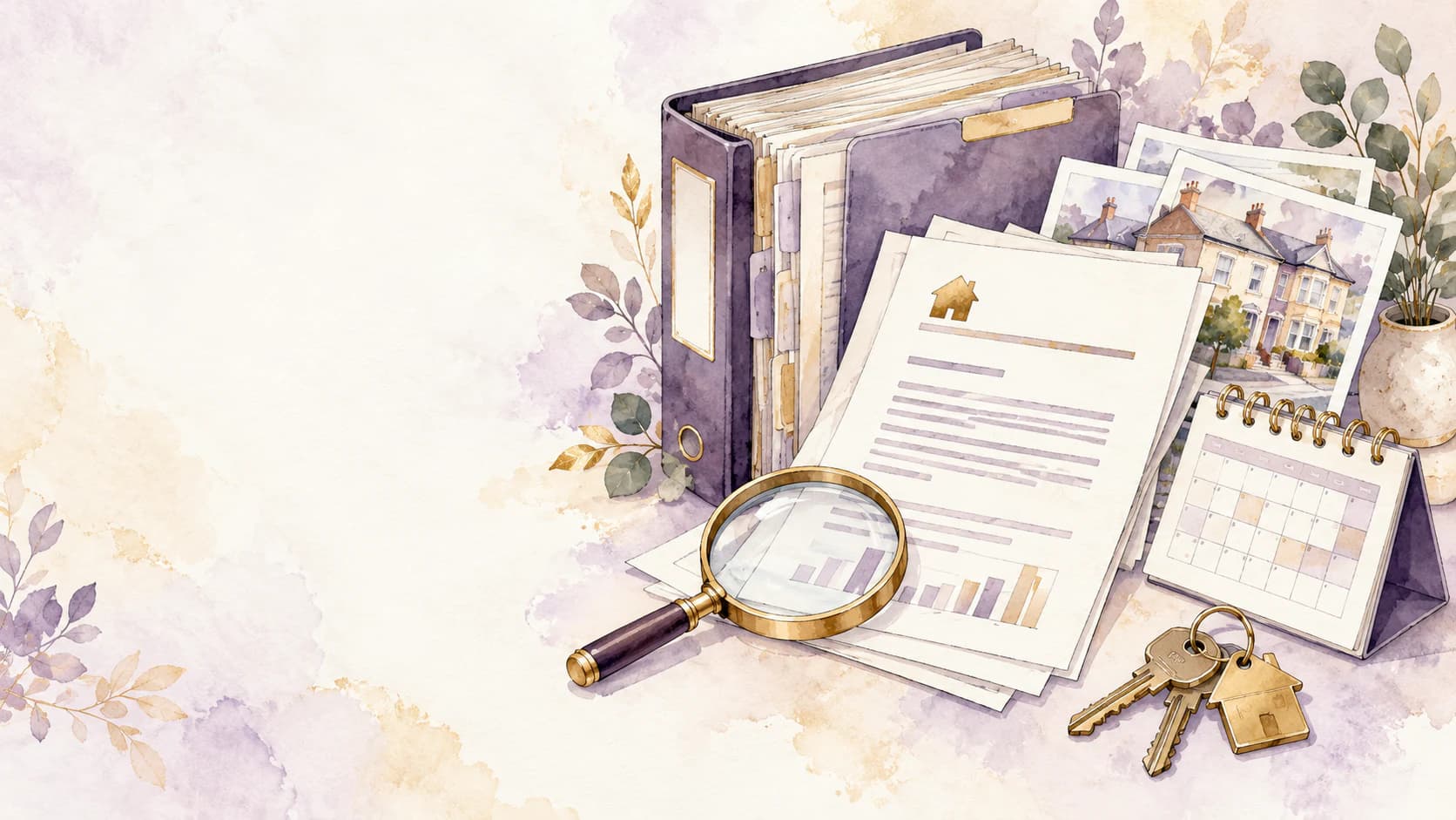 Watercolour illustration for this landlord guide