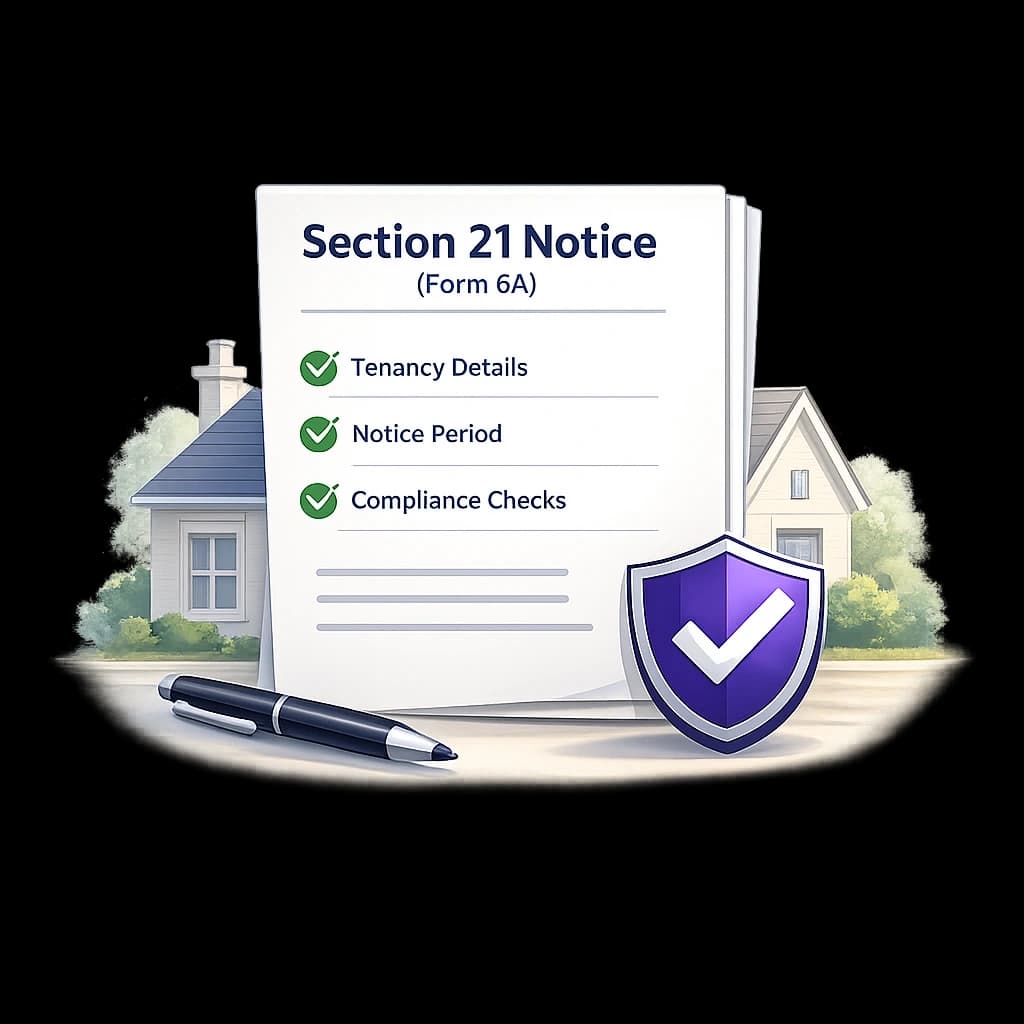 Section 21 notice (Form 6A) preview