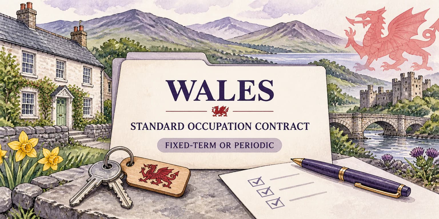Wales Standard Occupation Contract with fixed-term or periodic choice