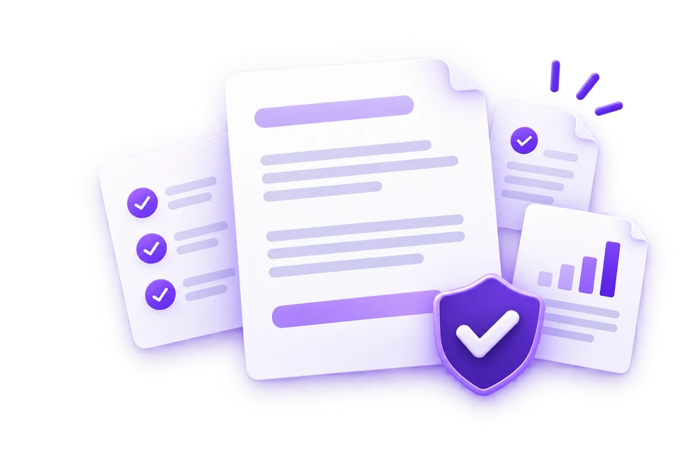 Illustration of a Section 8 notice, service record and arrears documents